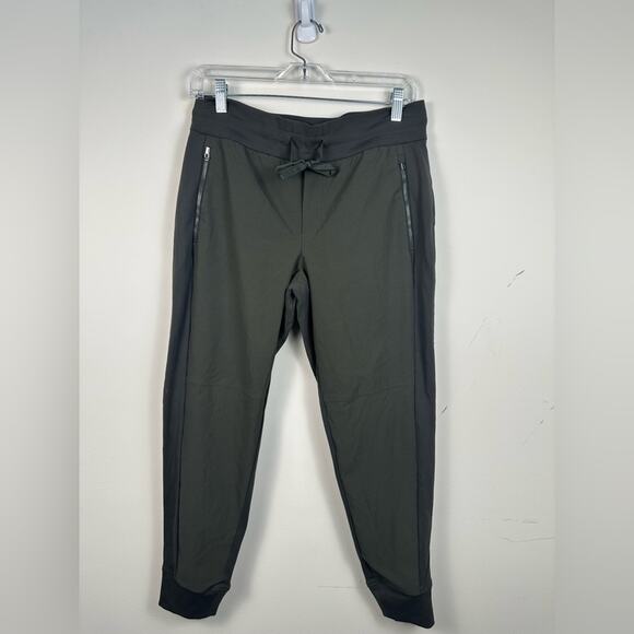 Athleta Headland Hybrid Trek Jogger Women's 8 Petite Olive Green Athleisure - Picture 1 of 7
